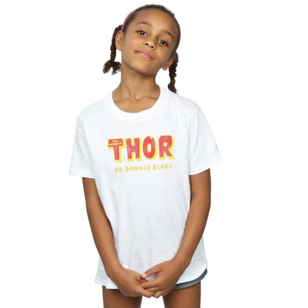 Marvel T-shirt i bomull för flickor Thor AKA Dr Donald Blake