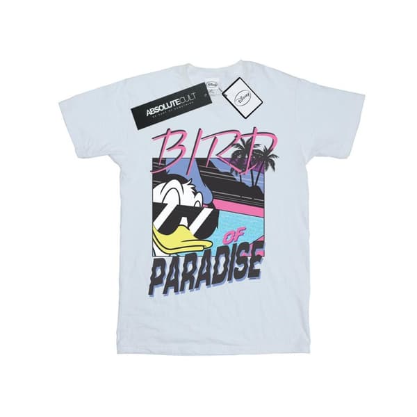 Disney Dam/Tjej Donald Duck Paradisfågel Bomull Boyfriend T-shirt