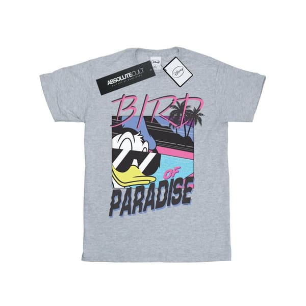 Disney Dam/Tjej Donald Duck Paradisfågel Bomull Boyfriend T-shirt