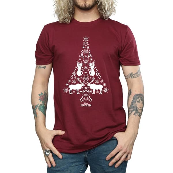 Disney Frozen julgran t-shirt för herrar