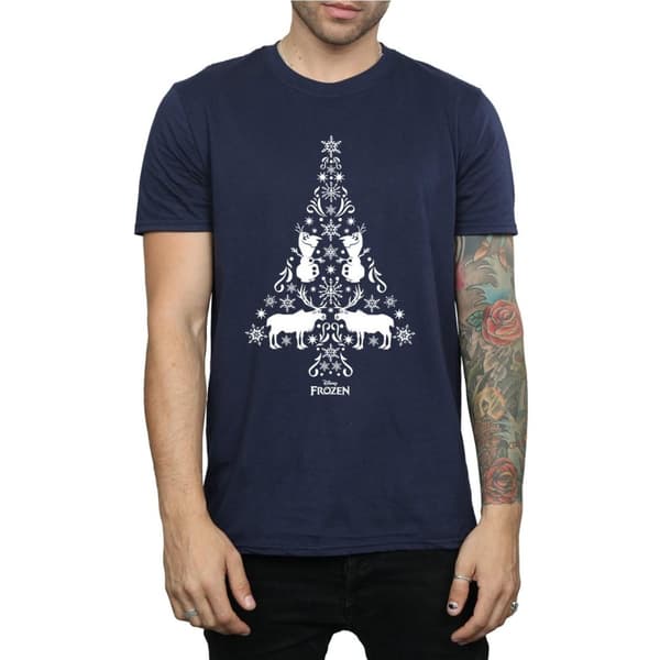 Disney Frozen julgran t-shirt för herrar