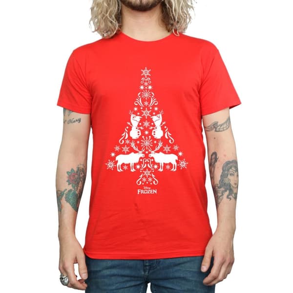 Disney Frozen julgran t-shirt för herrar