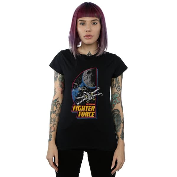 Star Wars Fighter Force - bomulls-T-shirt för kvinnor/damer