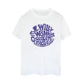 Miniatyrbilde 1 av 3: Willy Wonka & The Chocolate Factory Womens/Ladies Typed Logo Cotton Boyfriend T-Shirt