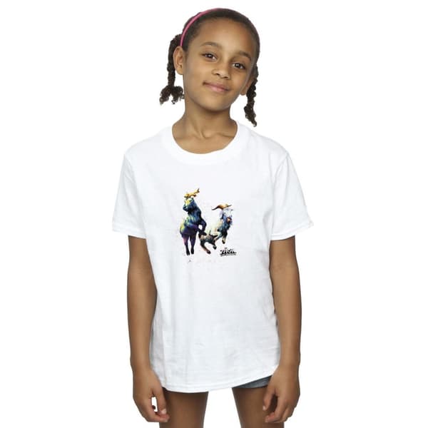 Marvel Girls Thor Love And Thunder Toothgnasher Flames Cotton T-Shirt