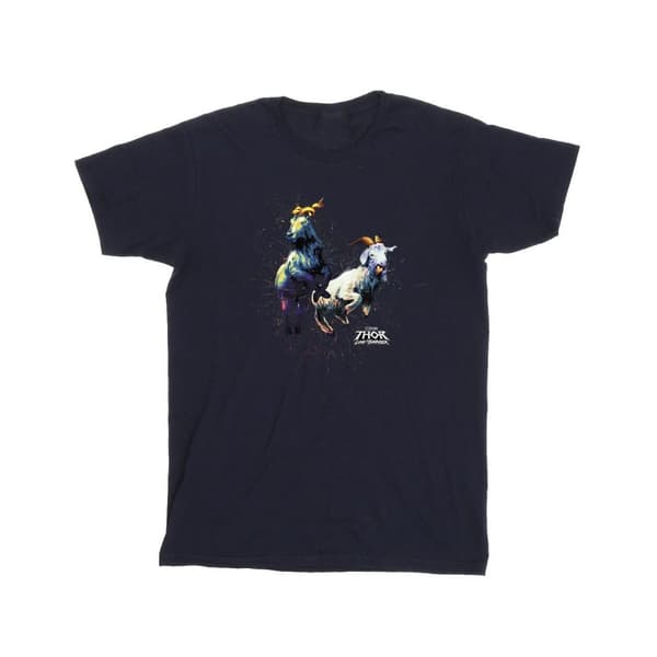 Marvel Girls Thor Love And Thunder Toothgnasher Flames Cotton T-Shirt