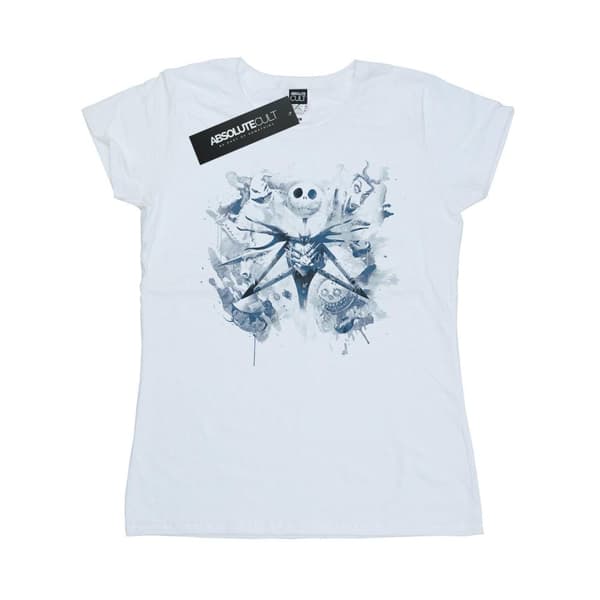 Disney Womens/Ladies Nightmare Before Christmas Paint Spray Carers Cotton T-Shirt
