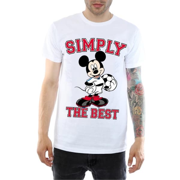 Disney Mens Musse Pigg Simply The Best T-shirt