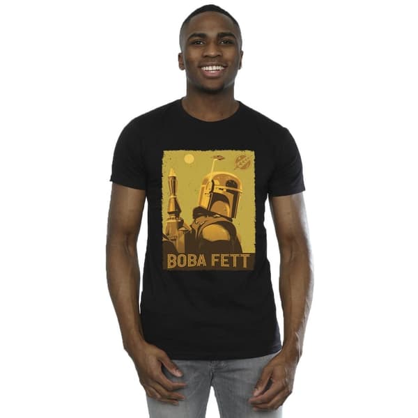 Star Wars Mens The Book Of Boba Fett Planetary Stare T-Shirt