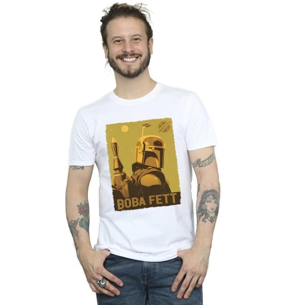 Star Wars Mens The Book Of Boba Fett Planetary Stare T-Shirt