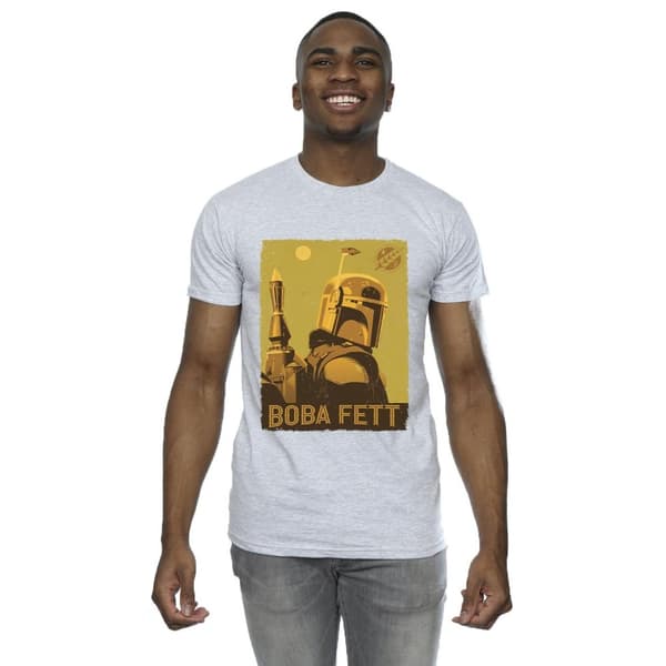 Star Wars Mens The Book Of Boba Fett Planetary Stare T-Shirt