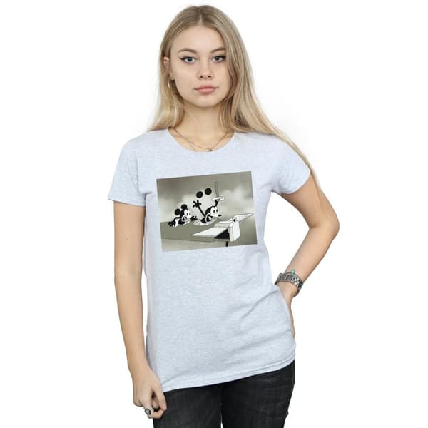 Disney Dam/Tjej Musse Pigg Crazy Pilot T-shirt i bomull