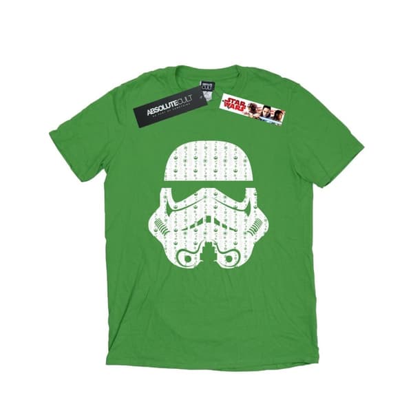 Star Wars Womens/Ladies Christmas Stormtrooper Helmet Cotton Boyfriend T-Shirt