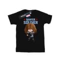Miniatyrbillede 1 af 3: Marvel Womens/Ladies Winter Soldier Bucky Toon Cotton Boyfriend T-Shirt