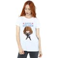 Miniatyrbillede 2 af 3: Marvel Womens/Ladies Winter Soldier Bucky Toon Cotton Boyfriend T-Shirt