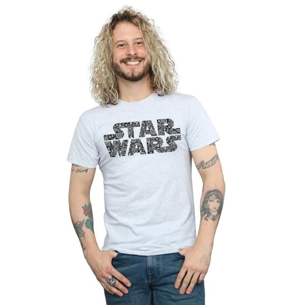 Star Wars T-shirt med Paisley-logotyp för herrar