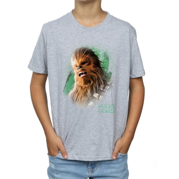 Star Wars Boys The Last Jedi Chewbacca Brushed T-Shirt