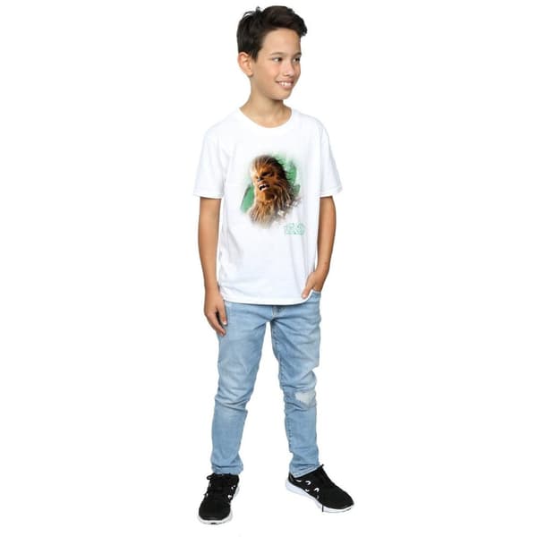 Star Wars Boys The Last Jedi Chewbacca Brushed T-Shirt