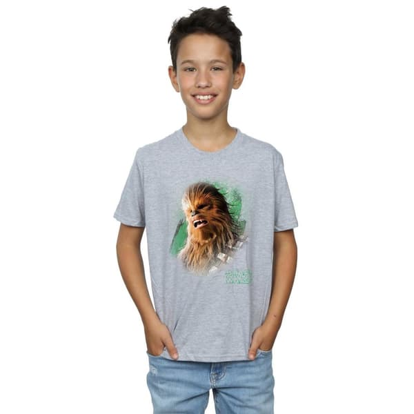 Star Wars Boys The Last Jedi Chewbacca Brushed T-Shirt