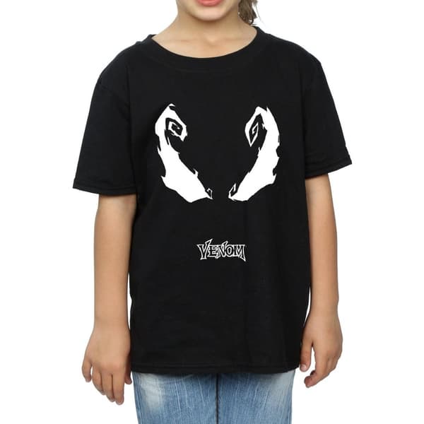 Marvel T-shirt i bomull med Venom-ögon från Spider-Man för flickor