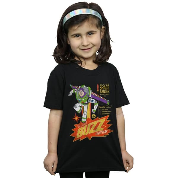 Disney T-shirt i bomull för flickor Toy Story 4 The Original Buzz Lightyear