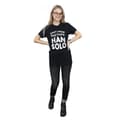 Miniatyrbilde 4 av 5: Star Wars Womens/Ladies Han Solo Legends Tribute Cotton Boyfriend T-Shirt