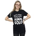 Miniatyrbilde 2 av 5: Star Wars Womens/Ladies Han Solo Legends Tribute Cotton Boyfriend T-Shirt