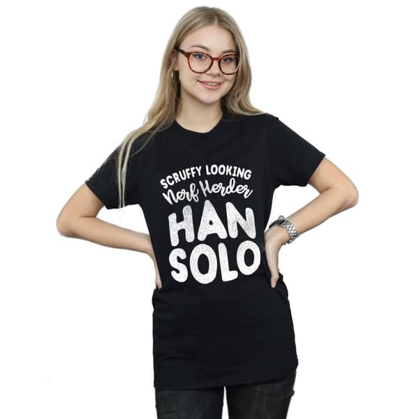 Star Wars Womens/Ladies Han Solo Legends Tribute Cotton Boyfriend T-Shirt