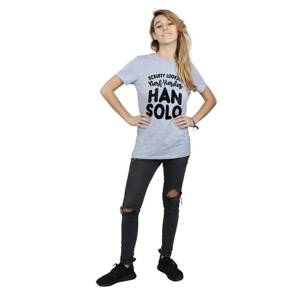 Star Wars Womens/Ladies Han Solo Legends Tribute Cotton Boyfriend T-Shirt