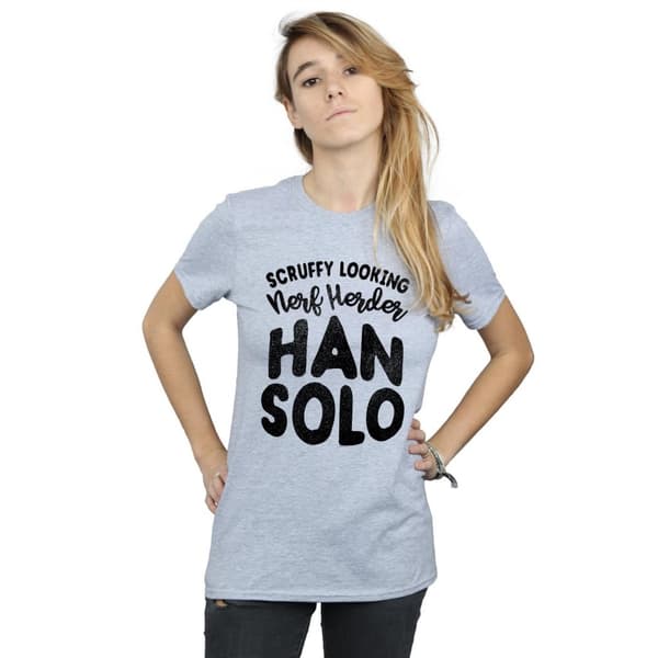 Star Wars Womens/Ladies Han Solo Legends Tribute Cotton Boyfriend T-Shirt