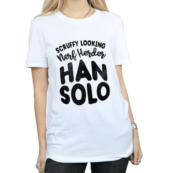 Star Wars Womens/Ladies Han Solo Legends Tribute Cotton Boyfriend T-Shirt