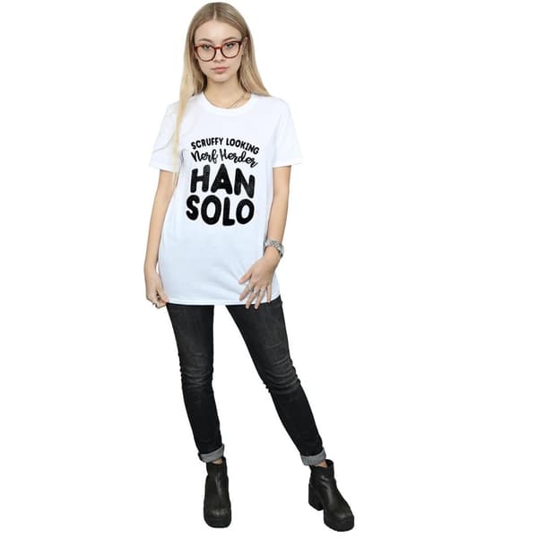 Star Wars Womens/Ladies Han Solo Legends Tribute Cotton Boyfriend T-Shirt