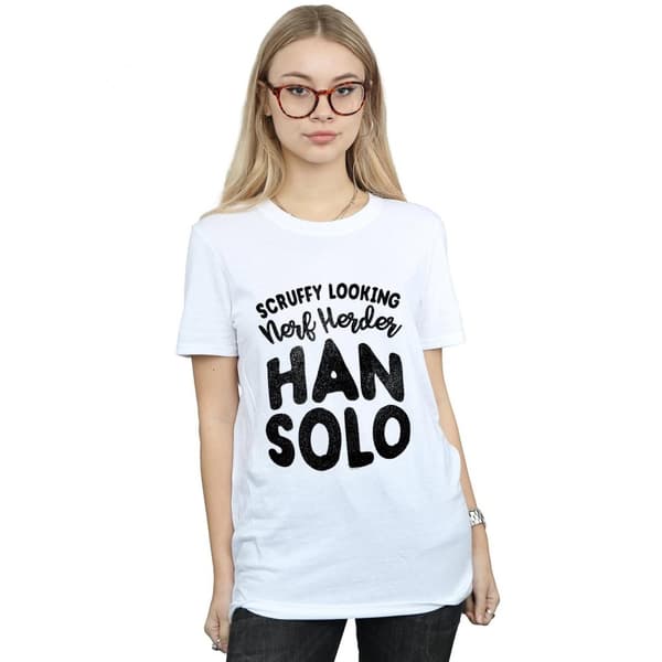 Star Wars Womens/Ladies Han Solo Legends Tribute Cotton Boyfriend T-Shirt