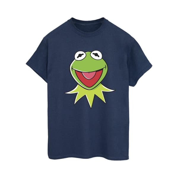 Disney Womens/Ladies Muppets Kermit Head Cotton Boyfriend T-Shirt