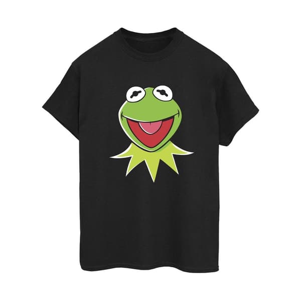 Disney Womens/Ladies Muppets Kermit Head Cotton Boyfriend T-Shirt