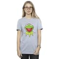 Miniatyrbilde 2 av 3: Disney Womens/Ladies Muppets Kermit Head Cotton Boyfriend T-Shirt