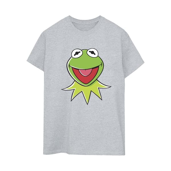 Disney Womens/Ladies Muppets Kermit Head Cotton Boyfriend T-Shirt