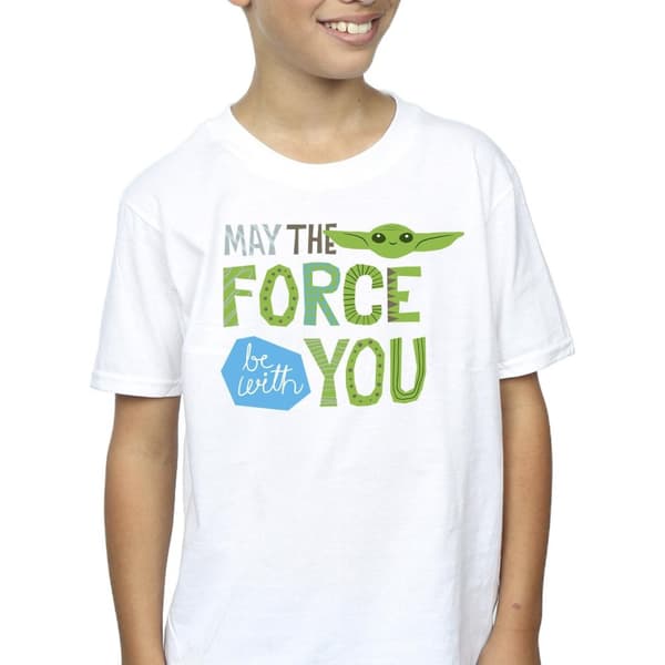 Star Wars Boys The Mandalorian May The Force Be With You T-Shirt