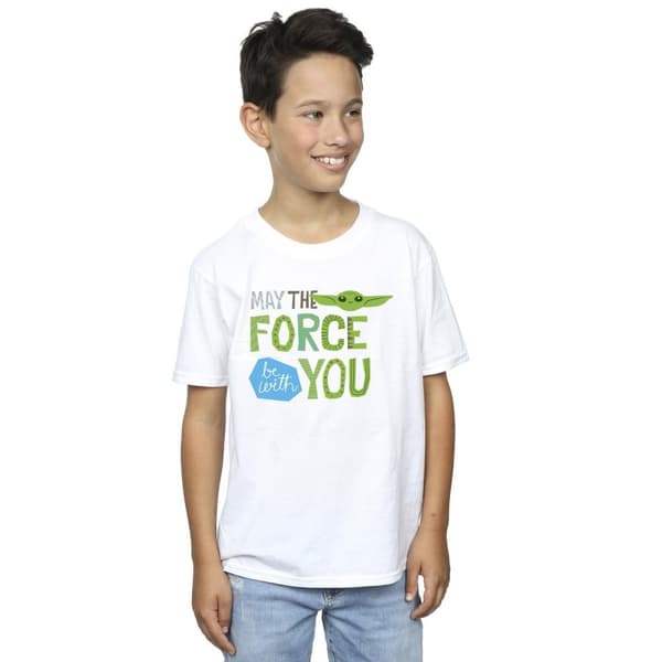 Star Wars Boys The Mandalorian May The Force Be With You T-Shirt