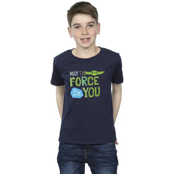 Star Wars Boys The Mandalorian May The Force Be With You T-Shirt