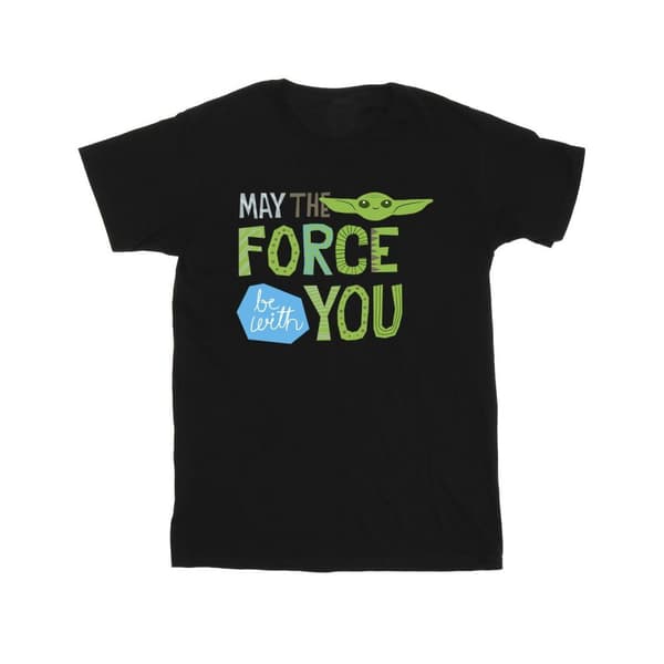 Star Wars Boys The Mandalorian May The Force Be With You T-Shirt