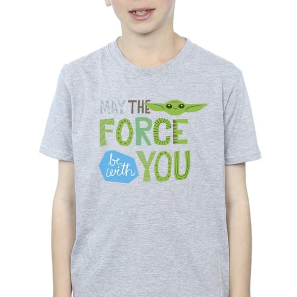 Star Wars Boys The Mandalorian May The Force Be With You T-Shirt