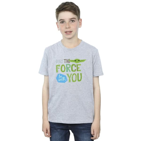 Star Wars Boys The Mandalorian May The Force Be With You T-Shirt