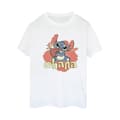 Miniatyrbillede 1 af 3: Disney Womens/Ladies Lilo And Stitch Ohana Pineapple Cotton Boyfriend T-Shirt