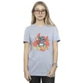 Miniatyrbillede 2 af 3: Disney Womens/Ladies Lilo And Stitch Ohana Pineapple Cotton Boyfriend T-Shirt