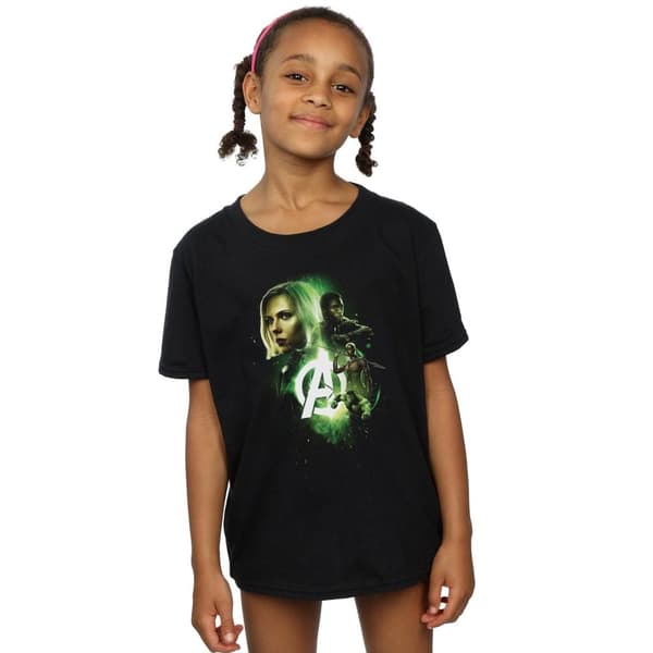 Marvel Girls Avengers Infinity War Widow Panther Team Up Cotton T-Shirt