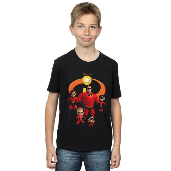 Disney T-shirt med grupplogotyp för pojkar - Incredibles 2