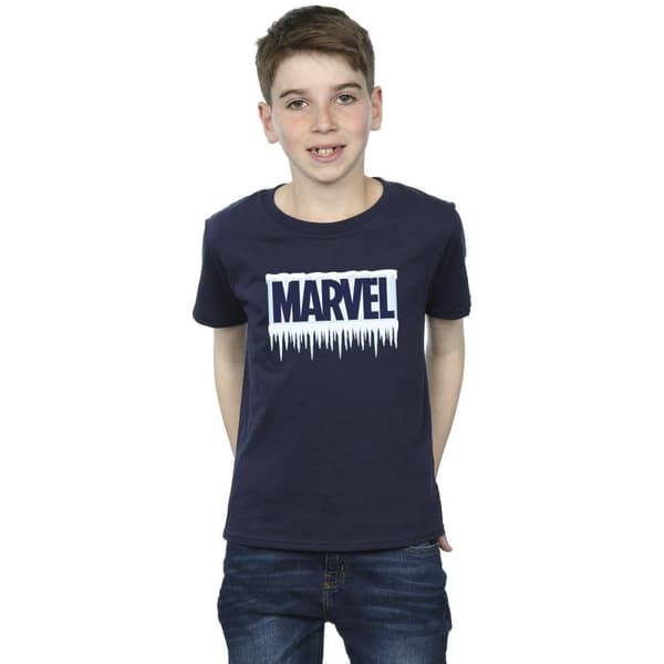 Marvel Boys Icicle Logo T-Shirt