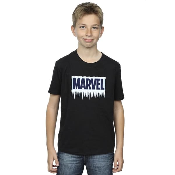 Marvel Boys Icicle Logo T-Shirt
