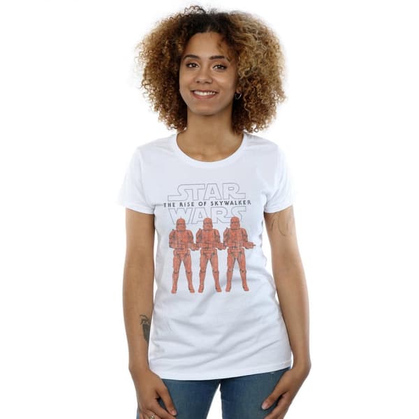 Star Wars Womens/Ladies The Rise Of Skywalker Stormtrooper Colour Line Up Cotton T-Shirt